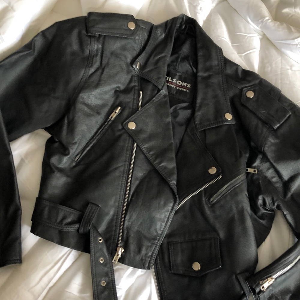 Wilsons leather cropped jacket